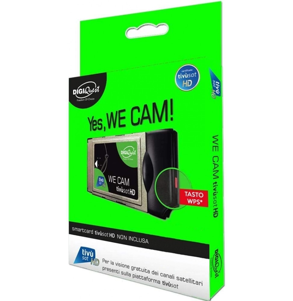 Digiquest Smart Cam Wifi Modulo TV senza Smartcard Tivùsat HD - CAMTVSATWE