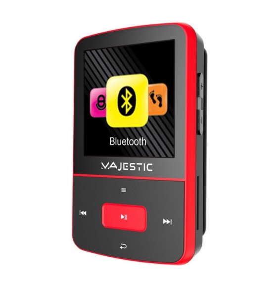 Majestic BT3284R Registratore Lettore Mp4 32Gb Red Display 1.5" Colori Bluetooth