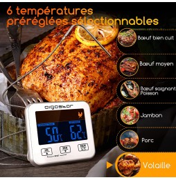 Aigostar Elliott Termometro Cucina Digitale Display LCD BBQ Griglia Per Weber