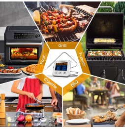 Aigostar Elliott Termometro Cucina Digitale Display LCD BBQ Griglia Per Weber