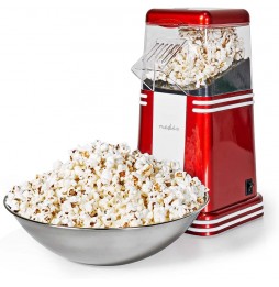 Nedis Macchina PopCorn Party Time Rosso ad aria calda senza olio 1200 Watt