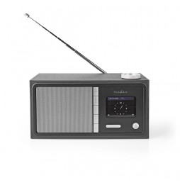 Nedis Radio WEB FM DAB+ Stereo Hi Fi Bluetooth Mp3 Meteo App scaricabile RDIN3000BK