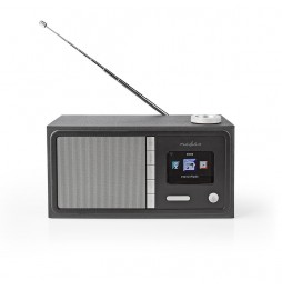 Nedis Radio WEB FM DAB+ Stereo Hi Fi Bluetooth Mp3 Meteo App scaricabile RDIN3000BK