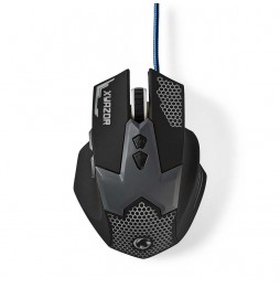 Nedis Mouse gaming cablato o ufficio 7 pulsanti luci led sensore ottico 2400 DPI