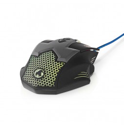 Nedis Mouse gaming cablato o ufficio 7 pulsanti luci led sensore ottico 2400 DPI