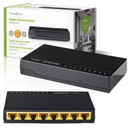 Nedis Switch di rete 8 porte 1 Gbps Indicatori LED