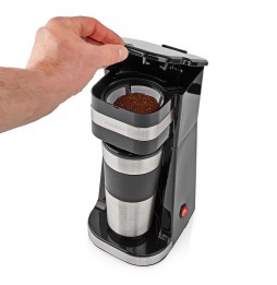 Nedis Macchina da caffè americano acciaio inox antigoccia 1 Tazza da viaggio Termica 0,4L 750W