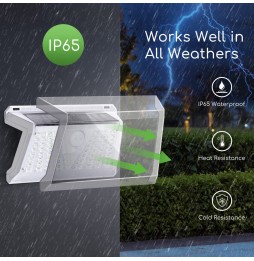 Aigostar Luce Solare da Esterno 4 Modalità con Sensore di Movimento PIR 260LM IP65 2 pezzi