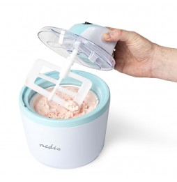 Nedis macchina per Gelato Granita Ghiaccioli Sorbetti e Yogurt 1.2 litri 12 Watt