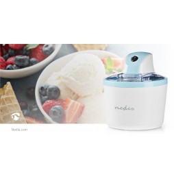 Nedis macchina per Gelato Granita Ghiaccioli Sorbetti e Yogurt 1.2 litri 12 Watt