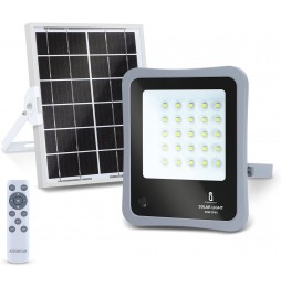 AIGOSTAR FARO FARETTO SOLARE LED 30 W SENSORE MOVIMENTO CREPUSCO TELECOMANDO