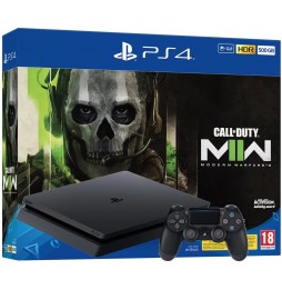 Sony PS4 Console PlayStation 4 Slim 500GB Nero Nuova con Call of Duty Modern