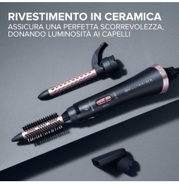 IMETEC  BELLISSIMA SPAZZOLA AD ARIA CALDA MODELLATORE CERAMIC AIR 3 IN 1 800W