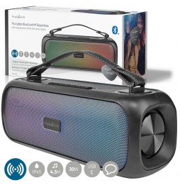 Nedis Cassa Altoparlante Boombox Bluetooth® Luci Party 45 W USB SD AUX 5 ore