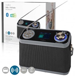 Nedis Radio Stereo DAB+ FM Portatile 15 ore Bluetooth® Display TFT 24 Watt