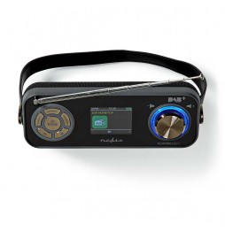 Nedis Radio Stereo DAB+ FM Portatile 15 ore Bluetooth® Display TFT 24 Watt