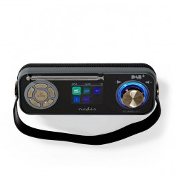 Nedis Radio Stereo DAB+ FM Portatile 15 ore Bluetooth® Display TFT 24 Watt