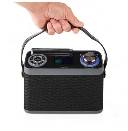 Nedis Radio Stereo DAB+ FM Portatile 15 ore Bluetooth® Display TFT 24 Watt