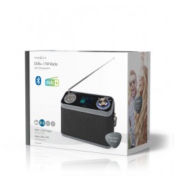 Nedis Radio Stereo DAB+ FM Portatile 15 ore Bluetooth® Display TFT 24 Watt