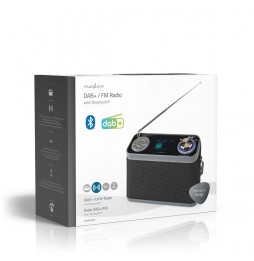 Nedis Radio Stereo DAB+ FM Portatile 15 ore Bluetooth® Display TFT 24 Watt