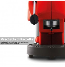 Didiesse Frog Macchina Caffè Espresso Manuale Sistema di ricarica Cialde ESE colore Rosso Elettrico