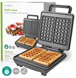 Nedis Macchina Waffle Meker Party piastra 22 X 12,5 cm antiaderente 1200 Watt