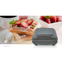 Nedis Macchina Waffle Meker Party piastra 22 X 12,5 cm antiaderente 1200 Watt