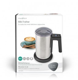 Nedis Montalatte Elettrico 500W 150ml Cappuccinatore Silenzioso 3 in 1