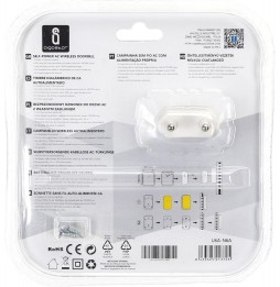 Aigostar Campanello AC Senza Fili Wireless Impermeabile IP57 Esterno Esterno Autoalimentato