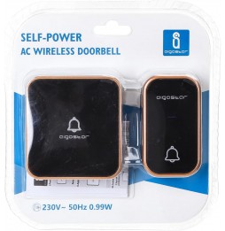 Aigostar Campanello AC Senza Fili Wireless Impermeabile IP57 Esterno Esterno Autoalimentato