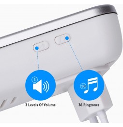 Aigostar Campanello AC Senza Fili Wireless Impermeabile IP44 Doppia unità interna