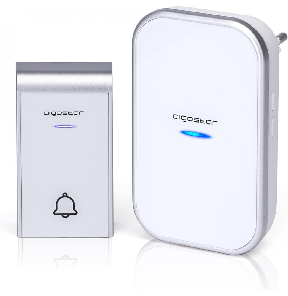 Aigostar Campanello AC Senza Fili Wireless Impermeabile IP44 Singolo