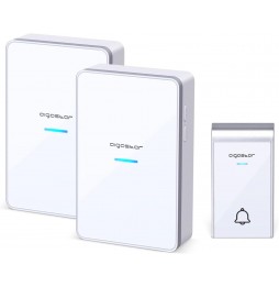 Aigostar Campanello DC Senza Fili Wireless Impermeabile IP44 Doppia unità interna