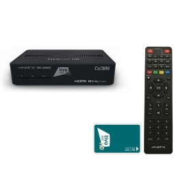 New Majestic SAT-265 Decoder Tivusat HD con Scheda Tivùsat Rai Mediaset Cavo Hdmi