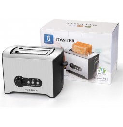 Aigostar Tostapane a 2 fette 900W 7 impostazioni di tostatura Acciaio fessura extra large