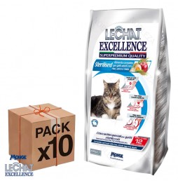 MONGE CROCCANTINI GATTI 400GR LECHAT EXCELLENCE STERILIZED CIBO SECCO 10 BUSTE