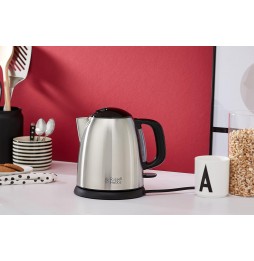 Russell Hobbs Bollitore Elettrico 1 Litro Acciaio Inox Satinato Filtro Rimovibile 2400 WATT