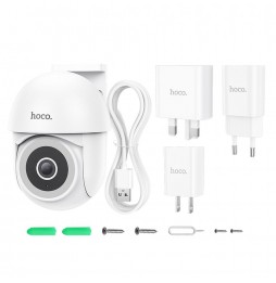 HOCO D2 Telecamera IP WIFI Full HD Smart Motorizzata Da Interno ed Esterno IP65