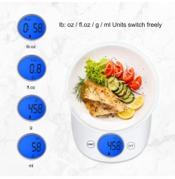 Aigostar Otis Bilancia da cucina digitale In vetro touch display Multifunzione