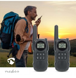 Nedis Set walkie-talkie Radio ricetrasmittenti PMR 10 km Uso libero senza licenza