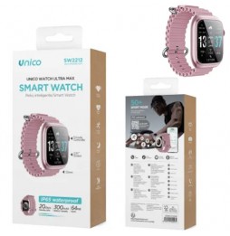 UNICO SMARTWATCH FIT WS2175 FUNZIONE A.I. CHIAMATE HD BT ROSA 2.01" LED CARDIO