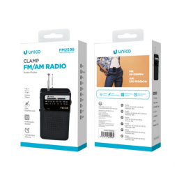 Unico FM2596 Radio FM AM portatile radiolina analogica con speaker e cuffia