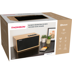 THOMSON WS502 SISTEMA MULTIMEDIALE Bluetooth® 5.0 USB AUX-IN RCA 100 Watt LEGNO