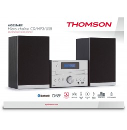 THOMSON MIC122DABBT IMPIANTO STEREO MICRO HIFI CD MP3 Bluetooth® RADIO FM DAB