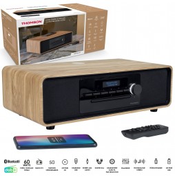 THOMSON MIC300IDABBT IMPIANTO STEREO HIFI CD MP3 Bluetooth® RADIO FM DAB