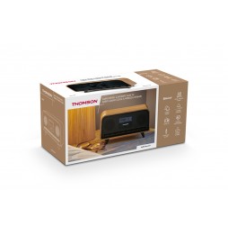 THOMSON RT850BT RADIO SVEGLIA FM MICRO HIFI Bluetooth® STEREO VINTAGE LEGNO