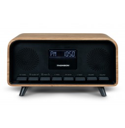 THOMSON RT850BT RADIO SVEGLIA FM MICRO HIFI Bluetooth® STEREO VINTAGE LEGNO