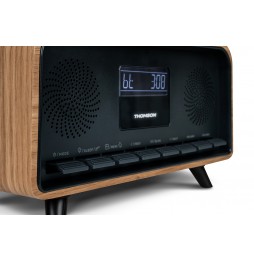 THOMSON RT850BT RADIO SVEGLIA FM MICRO HIFI Bluetooth® STEREO VINTAGE LEGNO