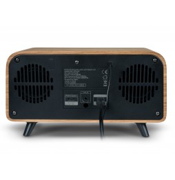 THOMSON RT850BT RADIO SVEGLIA FM MICRO HIFI Bluetooth® STEREO VINTAGE LEGNO