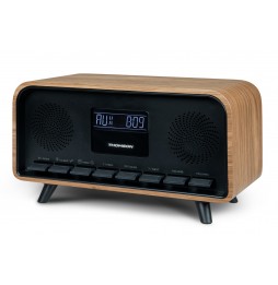 THOMSON RT850BT RADIO SVEGLIA FM MICRO HIFI Bluetooth® STEREO VINTAGE LEGNO